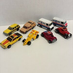 Vintage Hot Wheels Vehicles with US Mail Vans